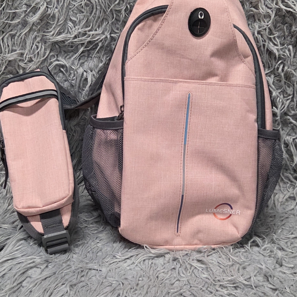 Lumesner Crossbody Sling Backpack-Travel Hiking Chest Bag Daypack